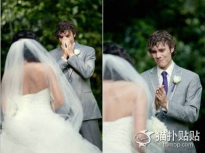 新郎看到新娘穿婚紗的九個感動瞬間！我的最愛，妳太美了~~